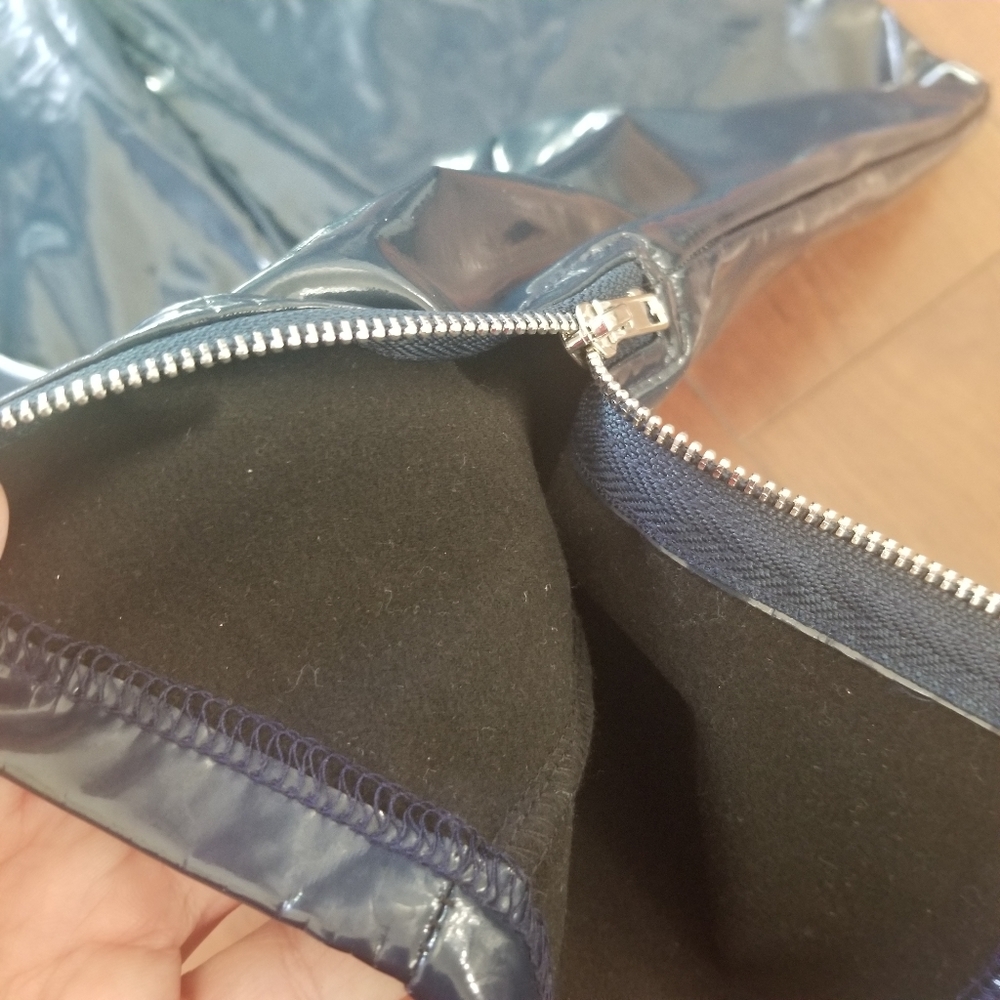Vinyl navy pants - Picture 14 of 16